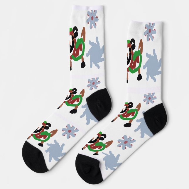 Ziegenwinter  socken (Linkes Detail)