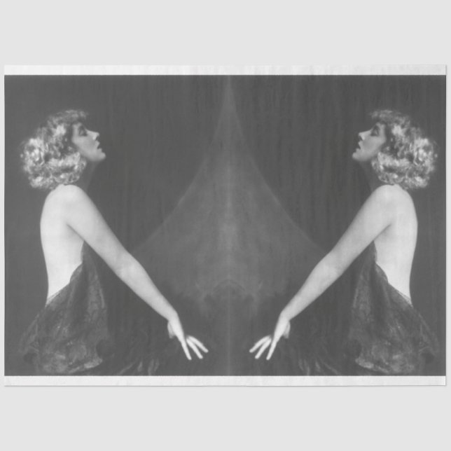 Ziegfeld-Follies-Girl der 1920er Jahre Seidenpapier (Vorderseite)