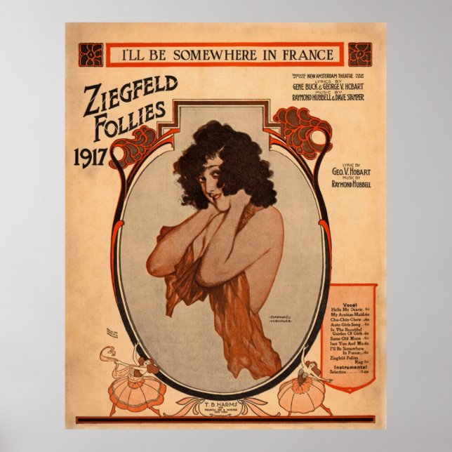 Ziegfelds Funde 1917 Poster (Vorne)
