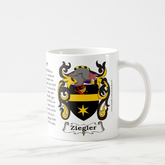 Ziegler Familien-Wappen Tasse (Rechts)