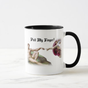 Zieh an meinem Finger - Michelangelo Schöpfung Für Tasse