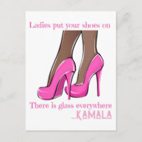 Zieh deine Schuhe auf die Damen, überall ist Glas