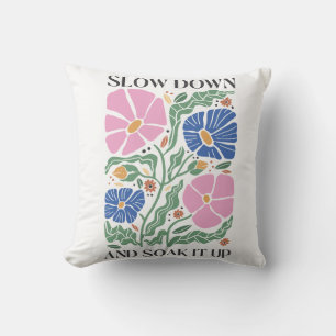 Zieh dich hin und schnuppere es, floral kissen