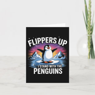 Zieh mich auf, mit den Pinguinen lustige Trump Karte