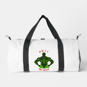 Zieh oder gib auf - Hardcore Bodybuilding Motivati Duffle Bag