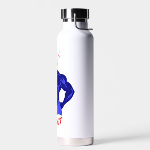 Zieh oder gib auf - Hardcore Bodybuilding Motivati Trinkflasche