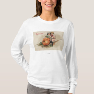 Ziehen des Kürbises herauf Abhang T-Shirt