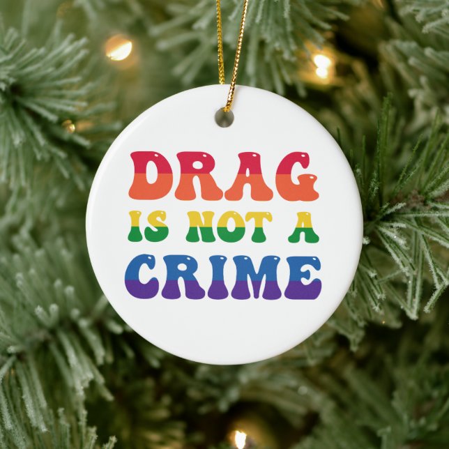 Ziehen ist keine Kriminalpolizei Keramik Ornament (Baum)