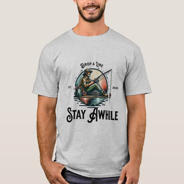Ziehen Sie eine Zeile ab, Bleibe T-Shirt (Vorderseite)