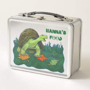Ziehen Sie sich personalisierte Schildkröte Metall Lunch Box