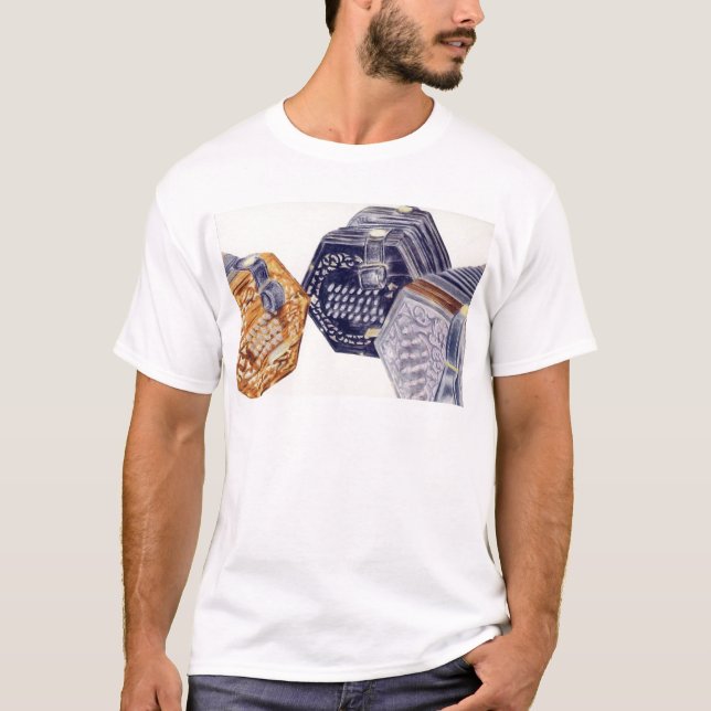Ziehharmonika-T-Shirt T-Shirt (Vorderseite)