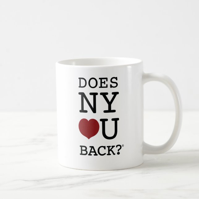 ZIEHT SICH NY [HERZ] U ZURÜCK? ® Tasse (Rechts)
