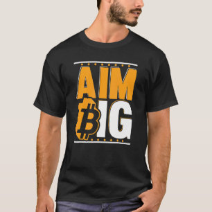 Ziel Big Blockchain Crypto Currency Bitcoin T-Shirt