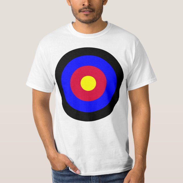 Ziel-Bullseye-Hemd T-Shirt (Vorderseite)