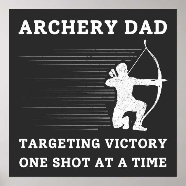 Ziel des Sieges | Archery Vater Poster (Vorne)