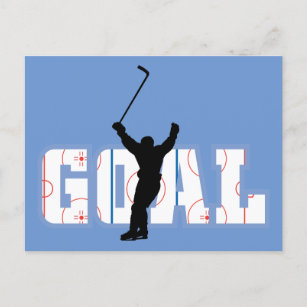 Ziel - Eishockeycore - Sportgeschenke Postkarte