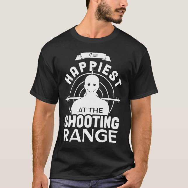 Ziel für das Schießen auf Reichweite mit dem glück T-Shirt (Vorderseite)