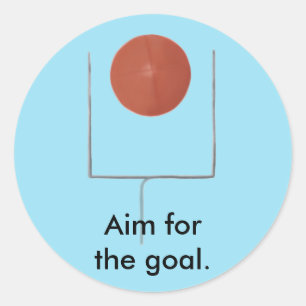Ziel für das Ziel Fußball Affirmations Stickers