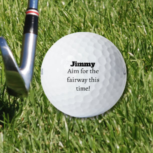 Ziel für den Namen der Flugbahn Golfball