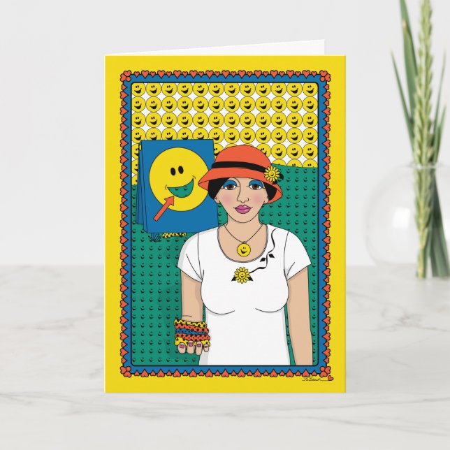 Ziel für Glück_B_Grußkarte Karte (Vorderseite)