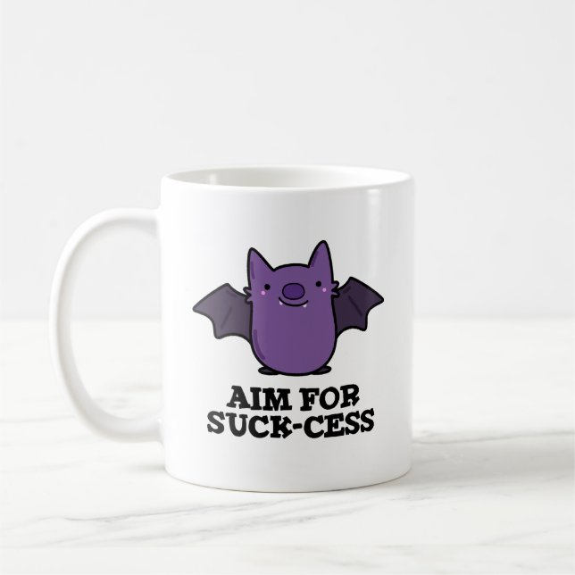 Ziel für Sind zum Kotzen-Cess-Funny Positive Bat P Kaffeetasse (Links)