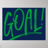 Ziel! Fußball Hockey blau grüne Sportart