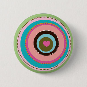 Ziel-Herz-Button Button