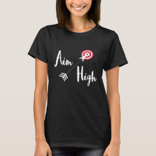 Ziel hoch mit Bogenschießen und Ziel T-Shirt