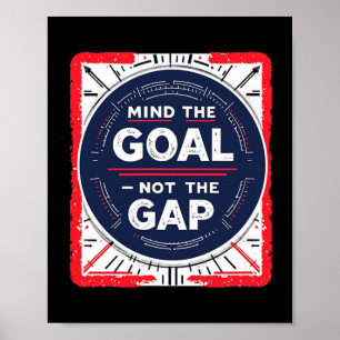 Ziel Lücke Fußball Poster