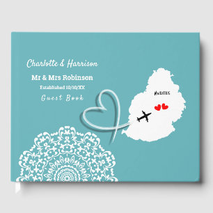 Ziel Mauritius Hochzeit Gästebuch