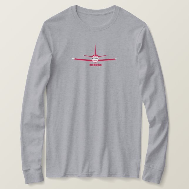 Ziel Piscataway New Jersey NJ Airplane Logo T-Shirt (Design vorne)