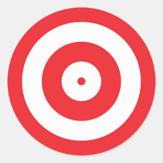 Ziel Runder Aufkleber