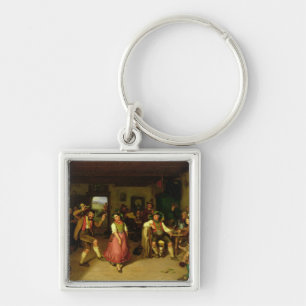 Ziel-Schießen und Tanzen in Oberbayern, 1841 Schlüsselanhänger