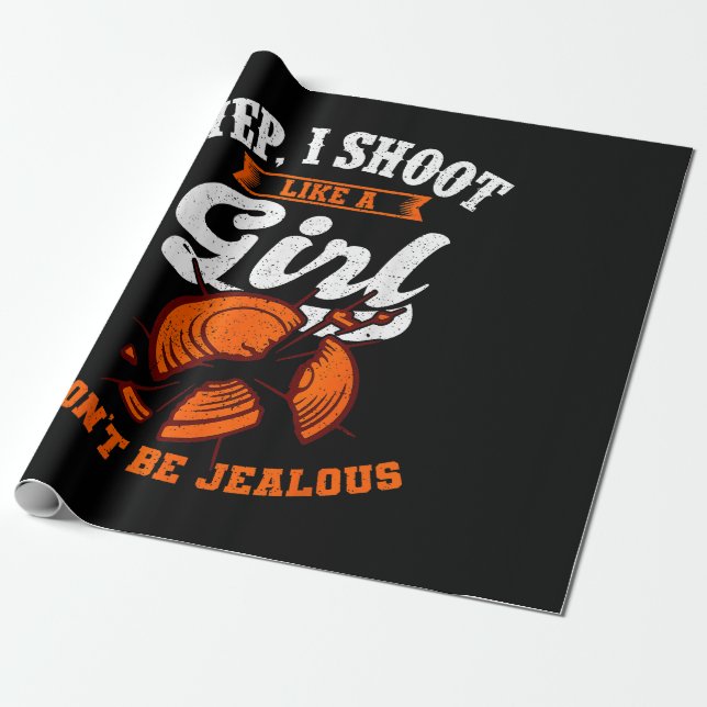 Ziel schießen Yep, ich schieße wie ein Geschenk fü Geschenkpapier (Ungerollt)