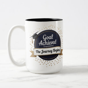 Ziel Zwei-Tone-Abschluss-Tasse erreicht - 15oz-Ges Zweifarbige Tasse