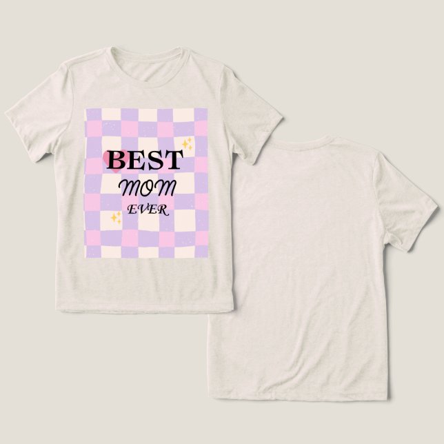 Ziele der Mama: Erreichte 💖 Tri-Blend Shirt (Design Vorderseite & Rückseite)