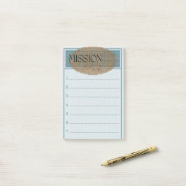 Ziele der Mission Post it Note Booklet Post-it Klebezettel