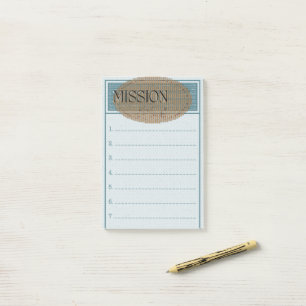 Ziele der Mission Post it Note Booklet Post-it Klebezettel