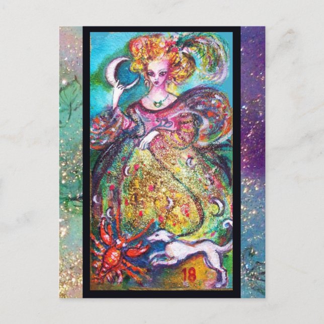 ZIELE DER VERLORENEN SCHATTEN / DER MONDLADY POSTKARTE (Vorderseite)