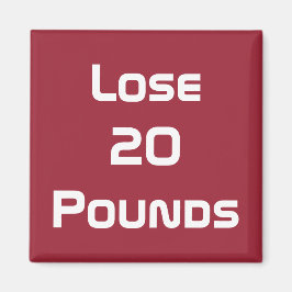 Ziele für Ernährung, Gesundheit und Fitness Magnet