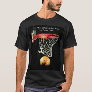 Ziele Motivierend Zitat Basketball T-Shirt