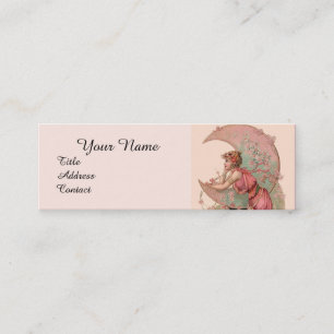 ZIELE/MUNDLADY MIT BLUME IN PINK MINI VISITENKARTE