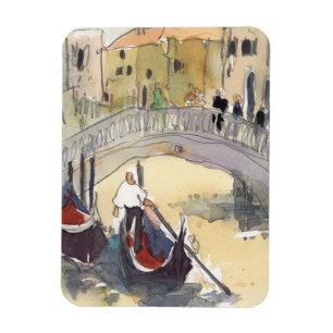 Ziele Venedig Plein Air Gondelfahrt Magnet