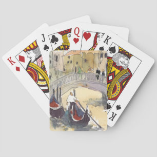 Ziele Venedig Plein Air Gondelfahrt Spielkarten