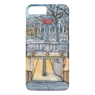 Ziele Wasserfarben alter Metroeingang iPhone 8 Plus/7 Plus Hülle