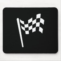 Zielflagge-Piktogramm Mousepad