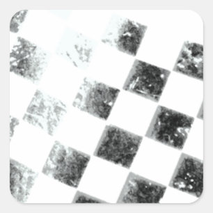 Zielflagge Quadratischer Aufkleber
