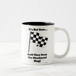 Zielflagge Zweifarbige Tasse