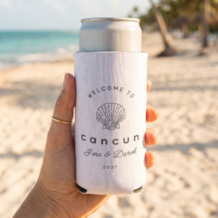 Zielflitterwohnung Cancun Schwarz und Weiß Selters Dosenkühler