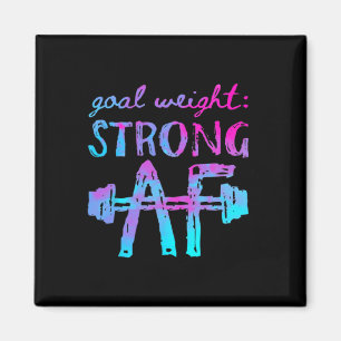 Zielgewicht stark Af Workout Motivierend Magnet
